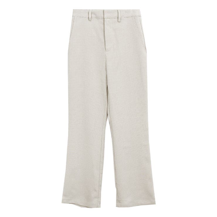 アイボリー | チェック柄フレアパンツ パンツ フレアパンツ | Pierrot