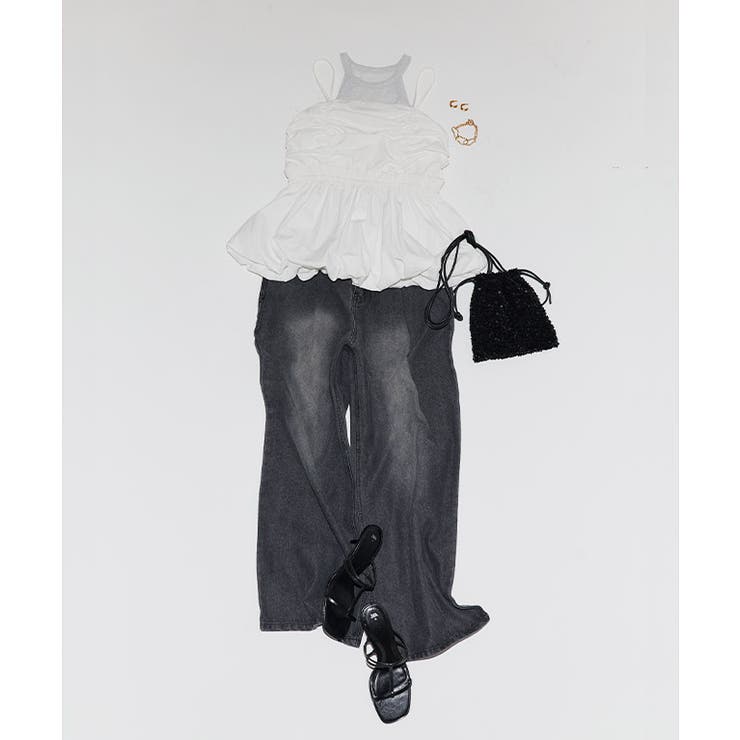 [ECLAM] フリンジデザインデニムパンツ デニム | Pierrot | 詳細画像2 