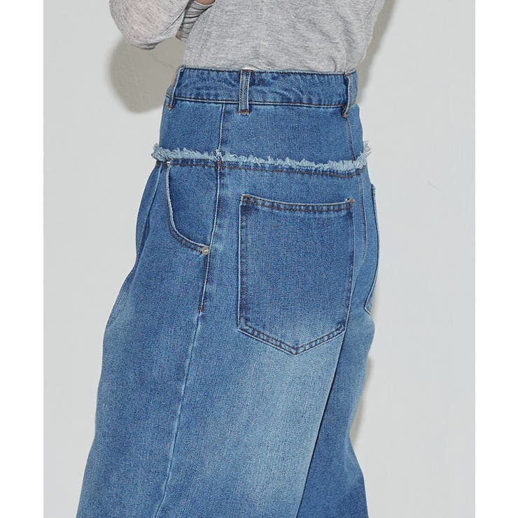 [ECLAM] フリンジデザインデニムパンツ デニム | Pierrot | 詳細画像5 