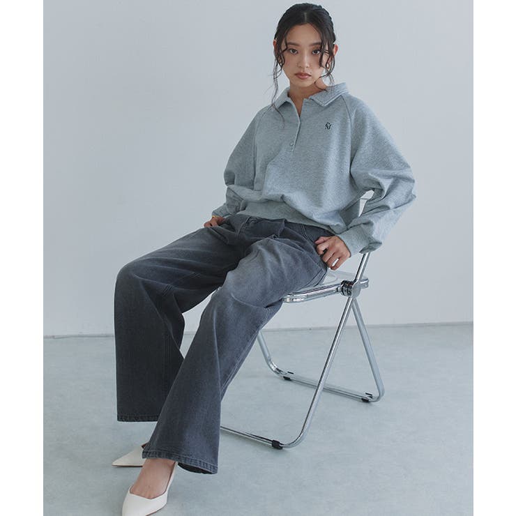 [ECLAM] フリンジデザインデニムパンツ デニム | Pierrot | 詳細画像25 