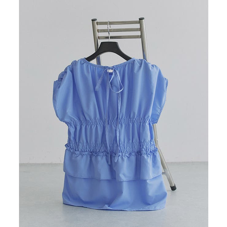 [ECLAM] シャーリングデザインブラウス ブラウス | Pierrot | 詳細画像3 