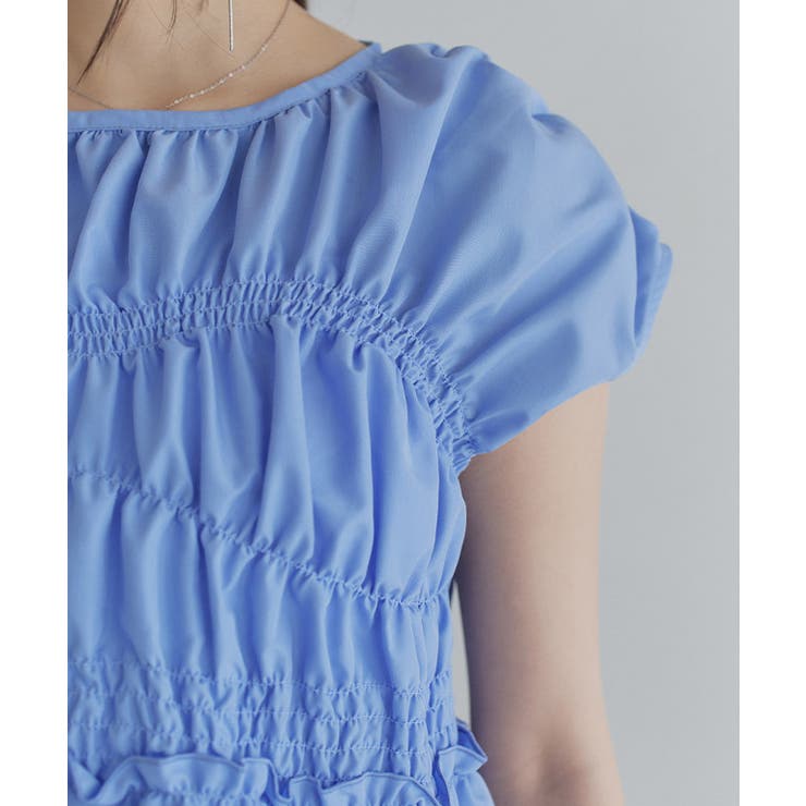 [ECLAM] シャーリングデザインブラウス ブラウス | Pierrot | 詳細画像7 