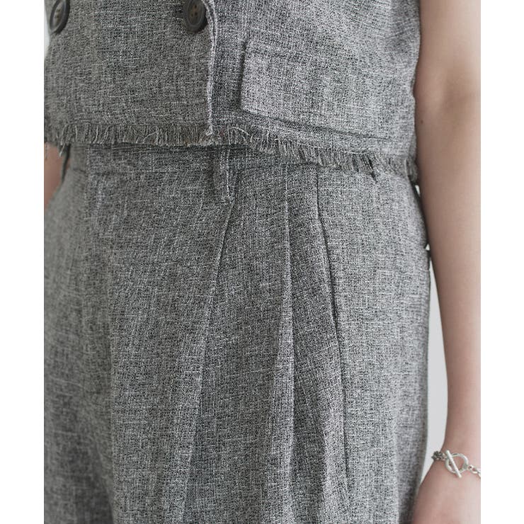 [ECLAM] サマーツイードタックパンツ パンツ | Pierrot | 詳細画像4 