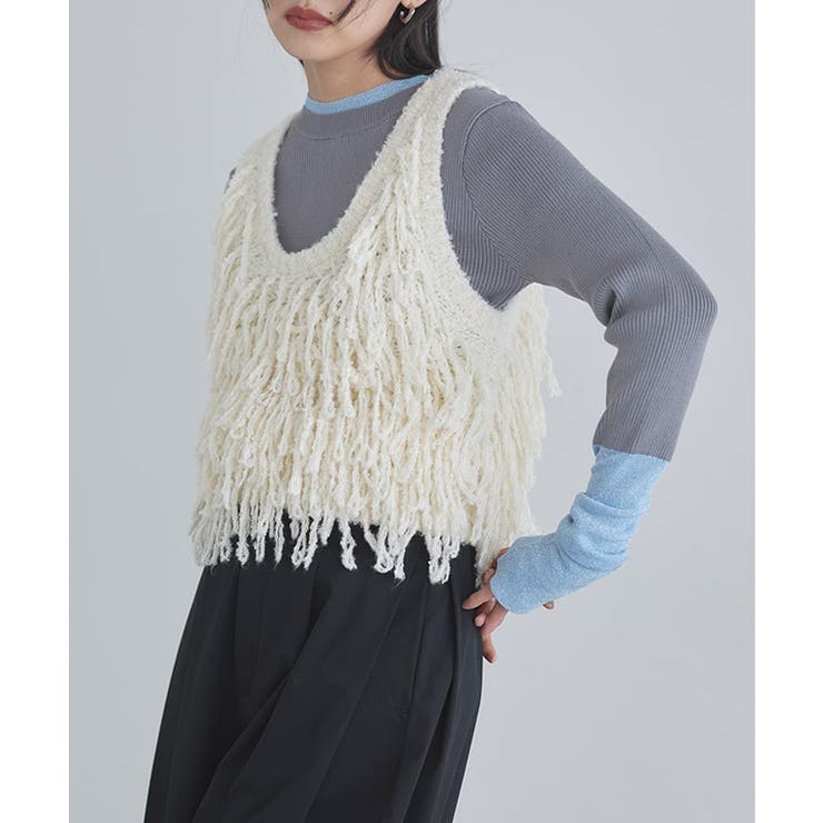 ループヤーンニットベスト ベスト ニット | Pierrot | 詳細画像8 