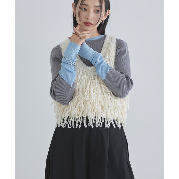 ループヤーンニットベスト ベスト ニット | Pierrot | 詳細画像9 