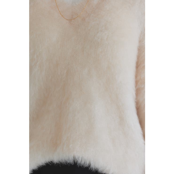 [ECLAM] シャギーＶネックニット ニット | Pierrot | 詳細画像11 