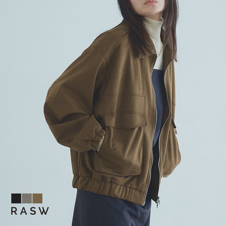 [RASW]フェイクスエードフライトジャケット フライトジャケット フェイクスエ… | Pierrot | 詳細画像1 