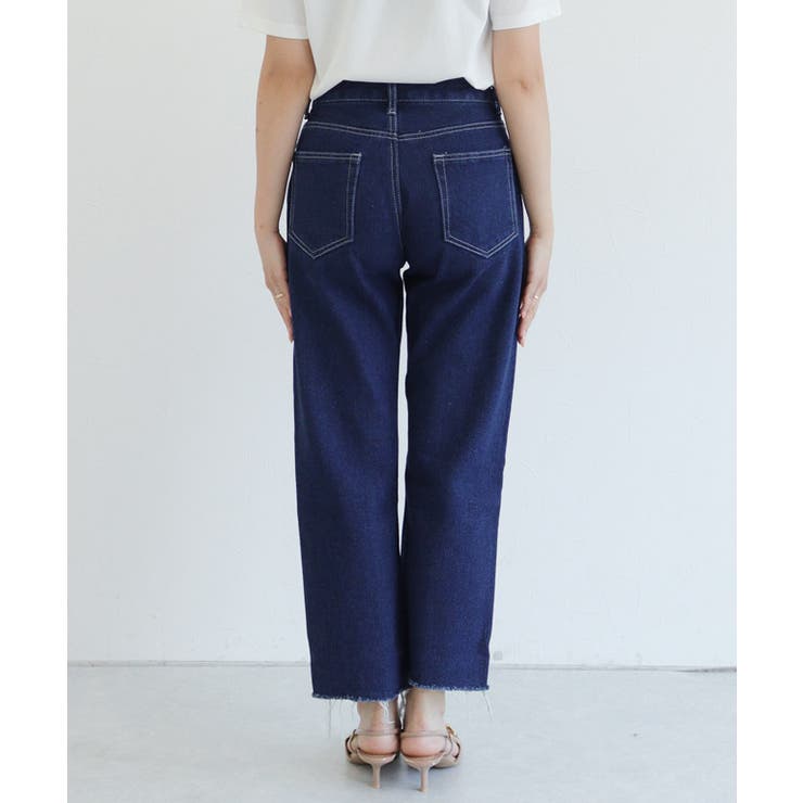 カットオフデニム デニム ジーンズ パンツ デニムパンツ ストレートデニム | Pierrot | 詳細画像9 