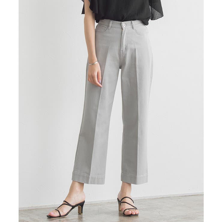 ストレートツイルパンツ パンツ ストレート ツイン ズボン センタープレス | Pierrot | 詳細画像8 