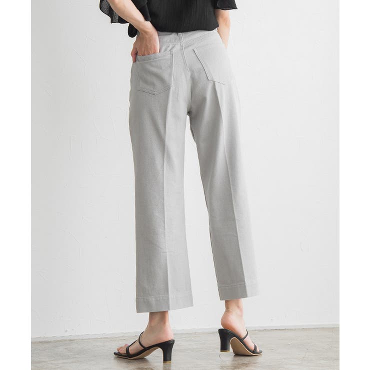 ストレートツイルパンツ パンツ ストレート ツイン ズボン センタープレス | Pierrot | 詳細画像10 