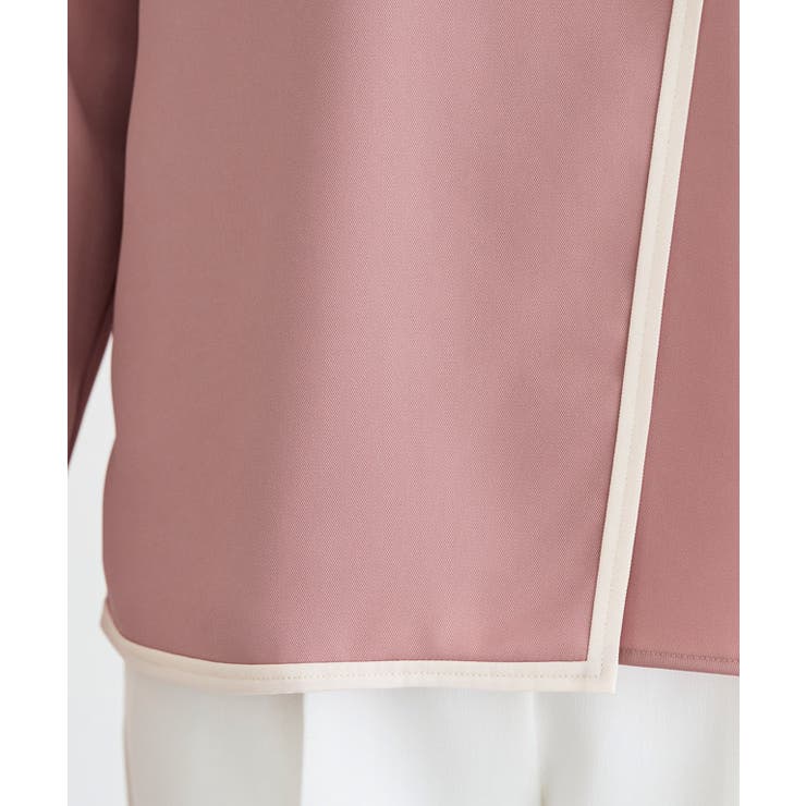 ラインデザインラップブラウス ブラウス ラップ | Pierrot | 詳細画像8 