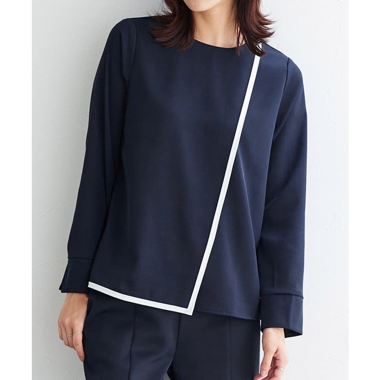 ラインデザインラップブラウス ブラウス ラップ | Pierrot | 詳細画像10 