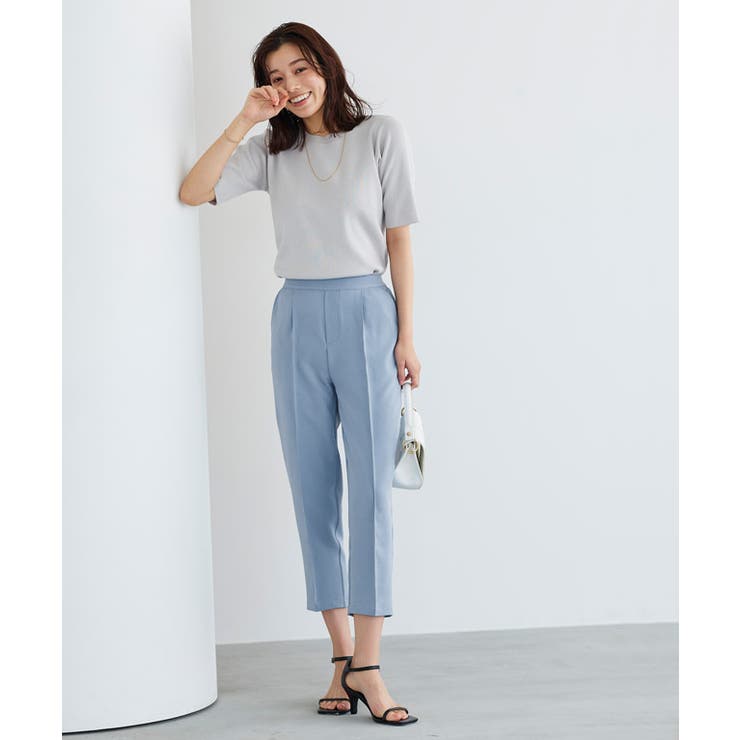 クロップドテーパードパンツ パンツ クロップド 丈[品番：PRTW0004177]｜Pierrot（ピエロ）のレディースファッション通販｜SHOPLIST（ショップリスト）