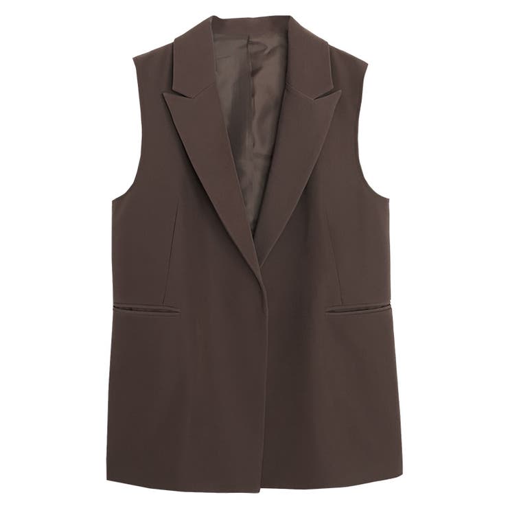 ブラウン | テーラードジレ ジレ テーラード | Pierrot