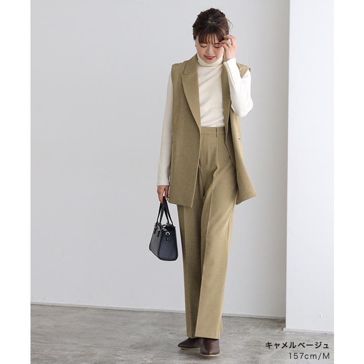 センタープレスストレートパンツ パンツ センタープレス[品番