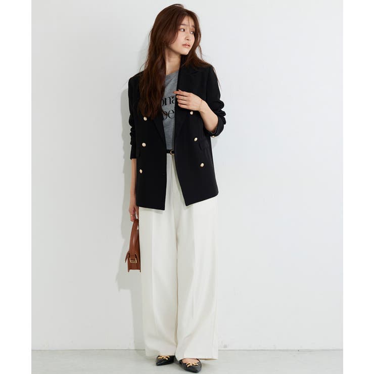 ダブルボタンテーラードジャケット ジャケット テーラード[品番