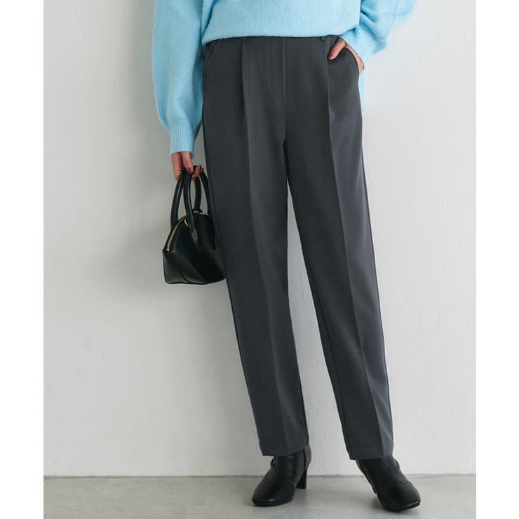 ダークチャコール | 10サイズ展開 高見えゆるテーパードパンツ 10サイズ展開 | Pierrot