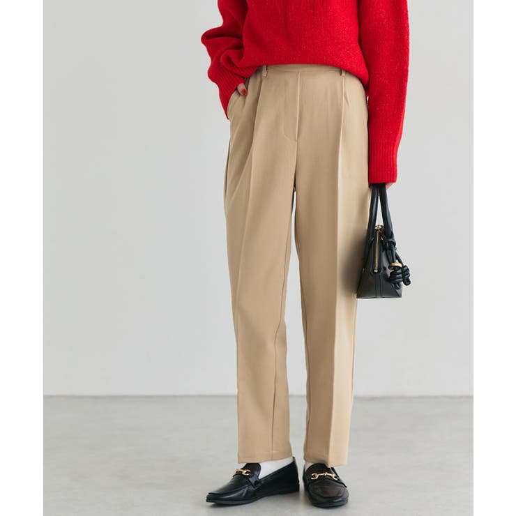 ベージュ | 10サイズ展開 高見えゆるテーパードパンツ 10サイズ展開 | Pierrot