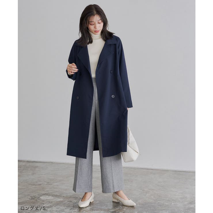 お値下げ‼︎トレンチコート　ネイビー　17号　新品 NEW CLOSET トレンチコート ネイビー |アウター・ジャケット