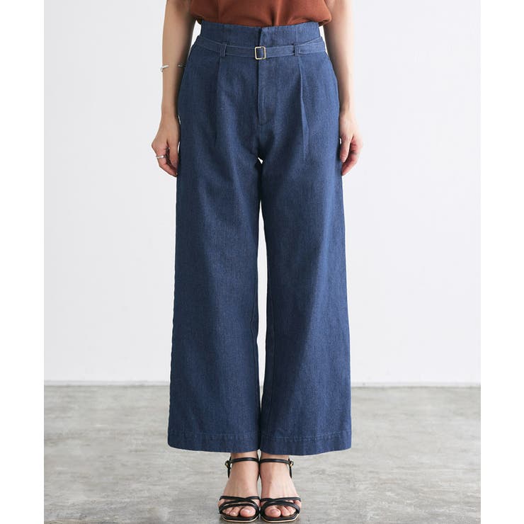 ベルト付きタックデニム デニム パンツ | Pierrot | 詳細画像7 