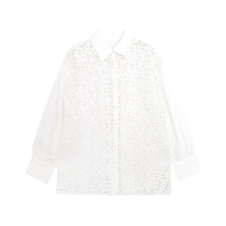 オフホワイト | ケミカルレースシャツ シャツ ケミカルレース | Pierrot