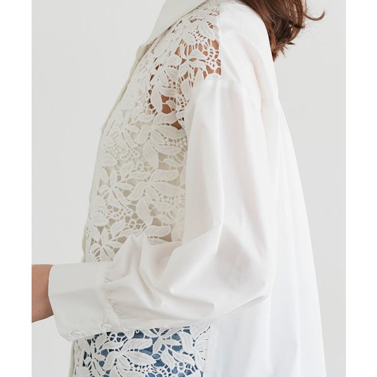 ケミカルレースシャツ シャツ ケミカルレース | Pierrot | 詳細画像6 