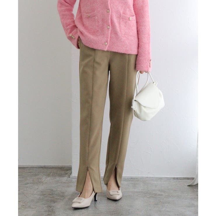 2wayフロントスリットパンツ パンツ ボトムス[品番：PRTW0005066