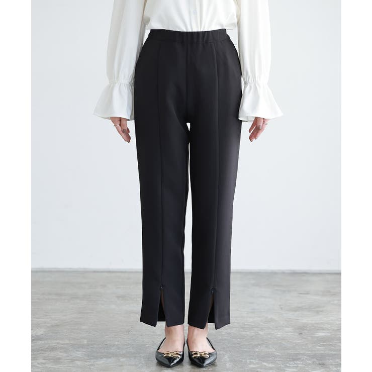 2wayフロントスリットパンツ パンツ ボトムス[品番:PRTW0005066 2wayフロントスリットパンツ パンツ ボトムス[品番:PRTW0005066