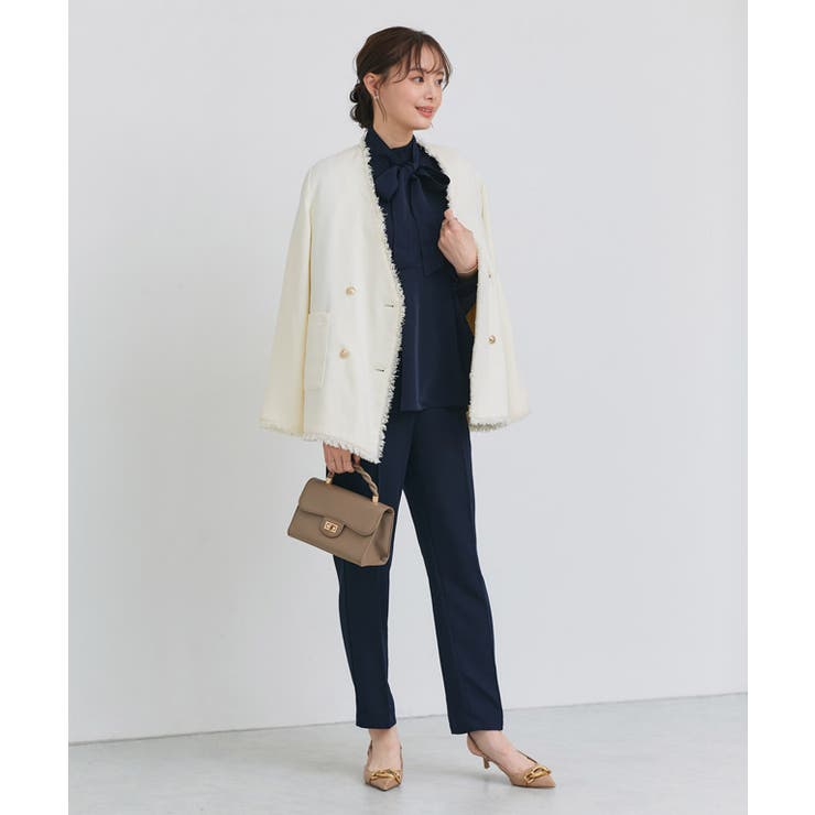 ノーカラーフリンジツイードジャケット ジャケット ツイード | Pierrot | 詳細画像26 