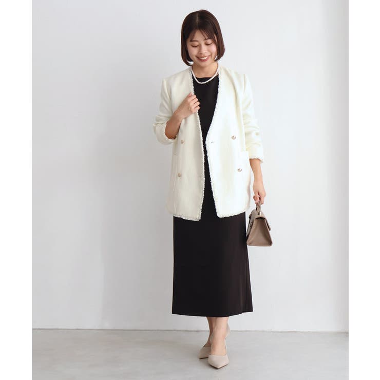 ノーカラーフリンジツイードジャケット ジャケット ツイード | Pierrot | 詳細画像27 