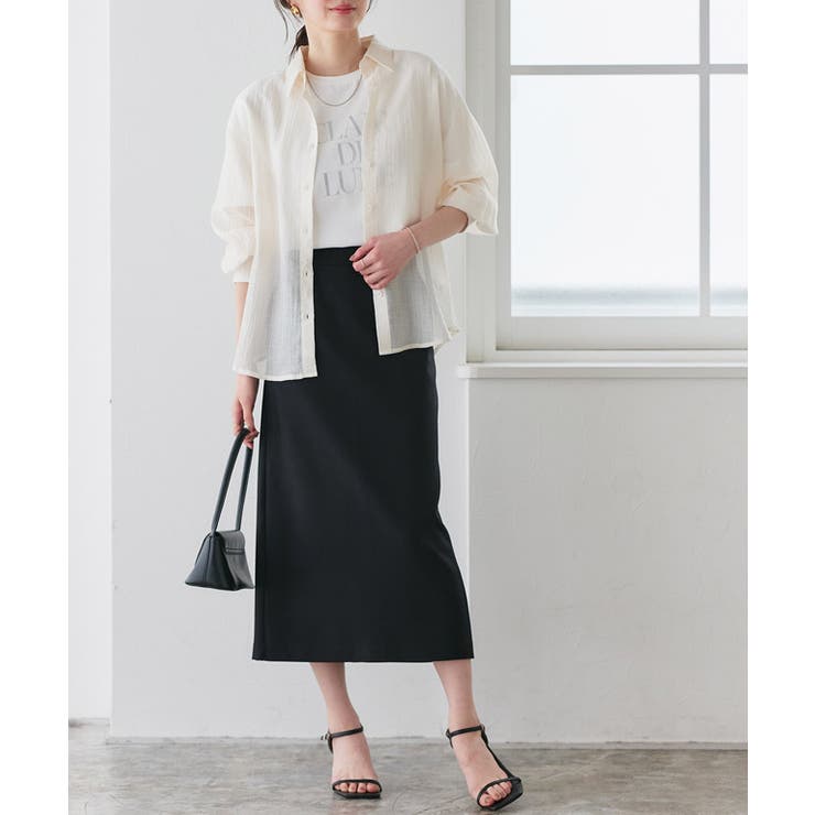 接触冷感リネンライクスカート スカート 接触冷感 | Pierrot | 詳細画像34 