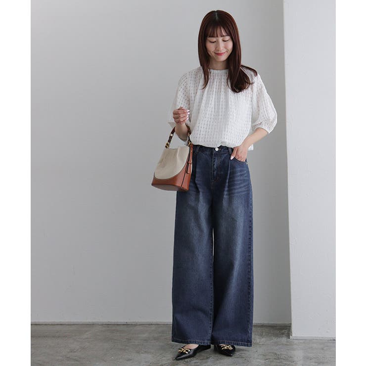 Ponpoko様　　新品タグ付き SOLNI ソルニ　プリントワイドデニム M SOLNI Printed Wide-Leg Denim ⸻⸻⸻⸻⸻⸻ ☑ SOLNIだけの唯一