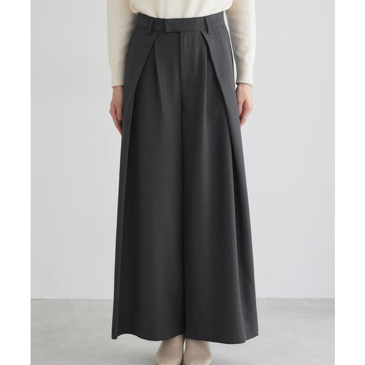 インタックワイドパンツ ワイドパンツ 縦ライン | Pierrot | 詳細画像7 