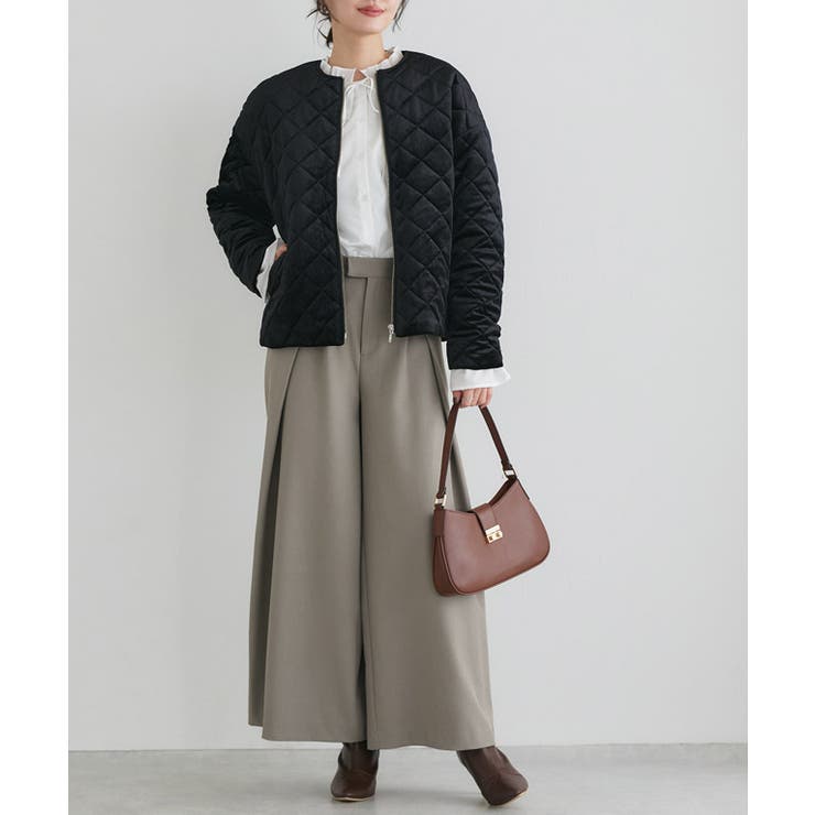 インタックワイドパンツ ワイドパンツ 縦ライン | Pierrot | 詳細画像30 