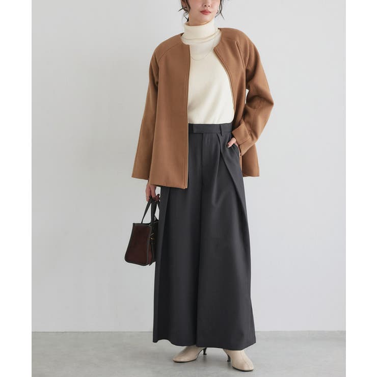 インタックワイドパンツ ワイドパンツ 縦ライン | Pierrot | 詳細画像20 