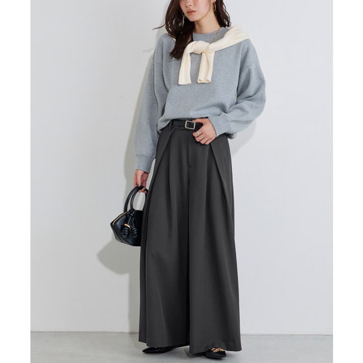 インタックワイドパンツ ワイドパンツ 縦ライン | Pierrot | 詳細画像22 