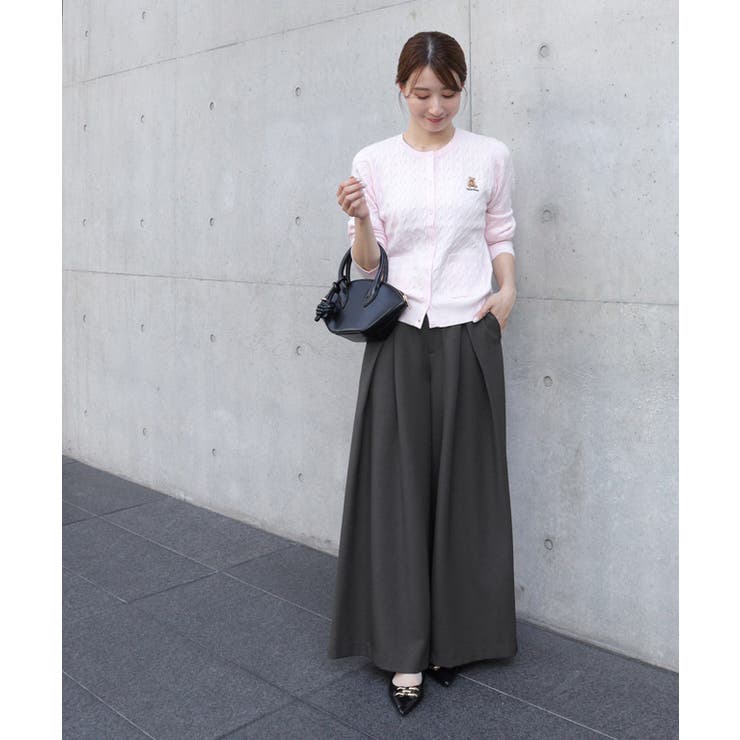 インタックワイドパンツ ワイドパンツ 縦ライン | Pierrot | 詳細画像25 