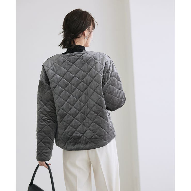 ベロアキルティングブルゾン ブルゾン ベロア | Pierrot | 詳細画像19 