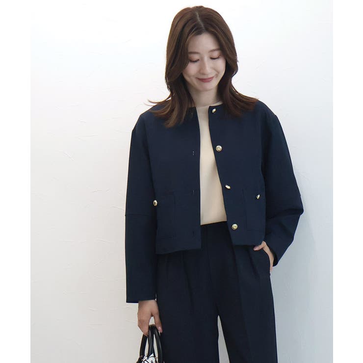 ゴールドボタンノーカラージャケット ジャケット ゴールド | Pierrot | 詳細画像22 