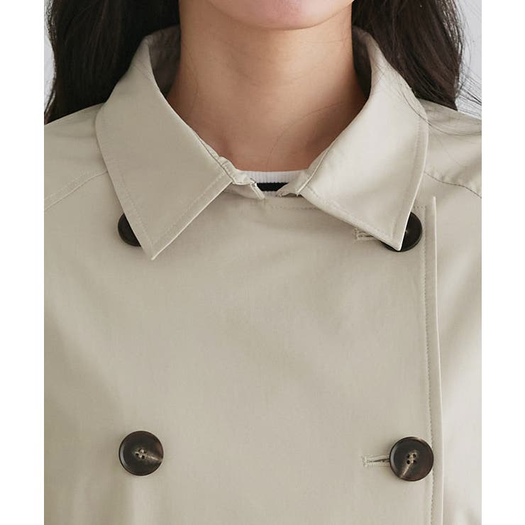 撥水 軽量ベーシックトレンチコート トレンチコート | Pierrot | 詳細画像4 