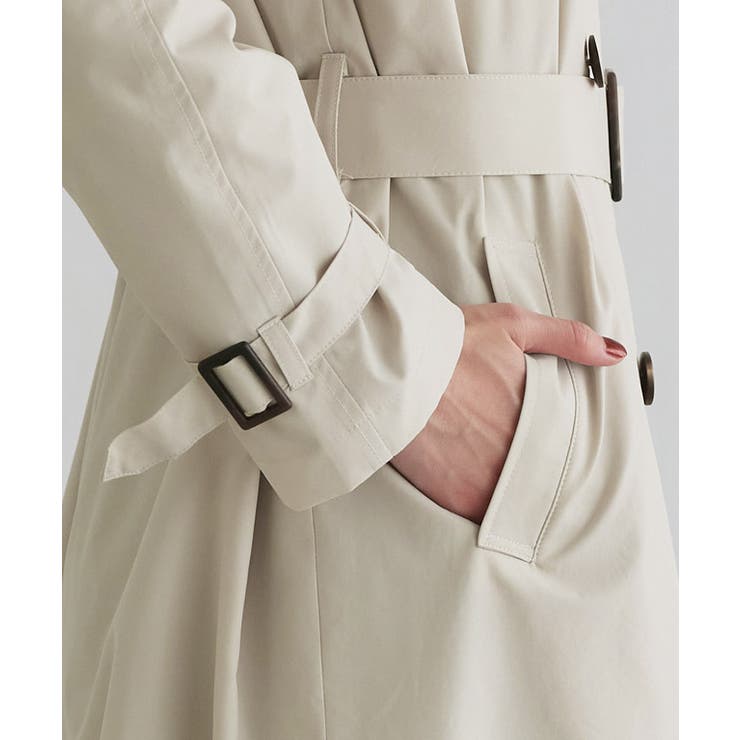 撥水 軽量ベーシックトレンチコート トレンチコート | Pierrot | 詳細画像6 