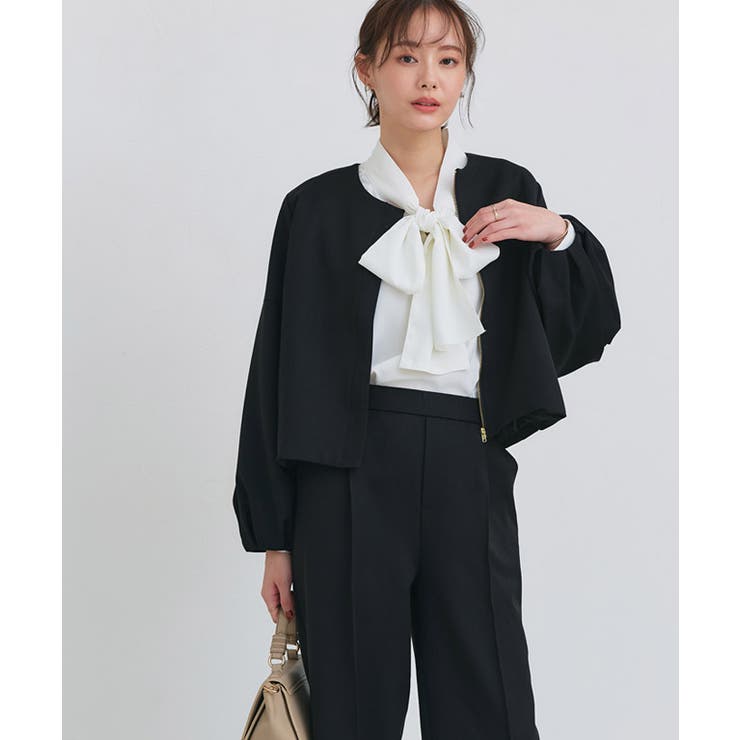 ボリュームブルゾンワイドパンツセットアップ セットアップ ワイドパンツ | Pierrot | 詳細画像37 