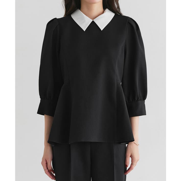 2WAY選べる襟ペプラムセットアップ セットアップ 2WAY | Pierrot | 詳細画像12 