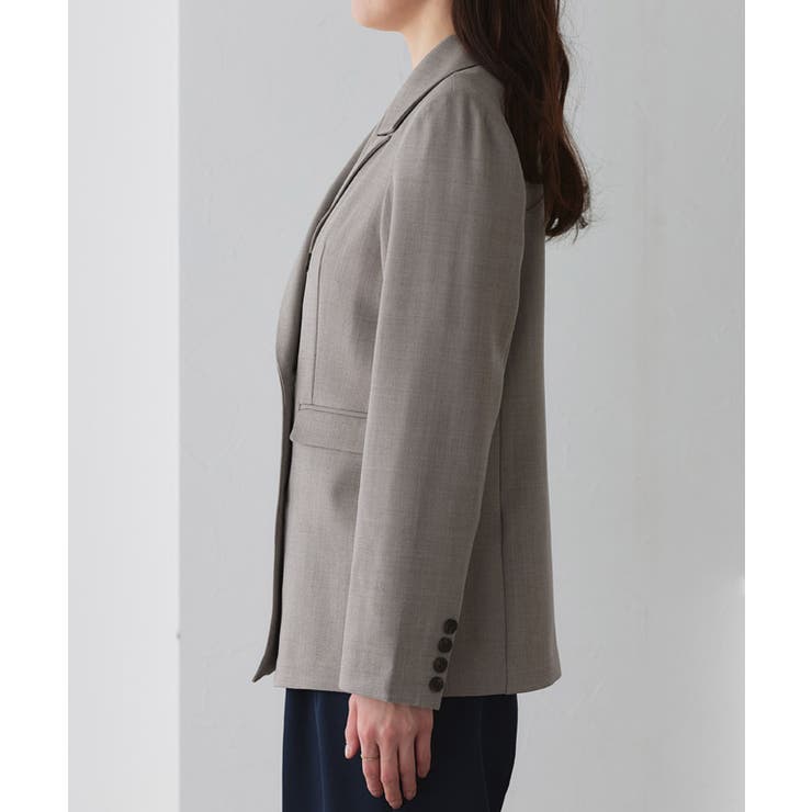 選べる接触冷感リネンライクジャケット テーラード きちんと感 | Pierrot | 詳細画像12 