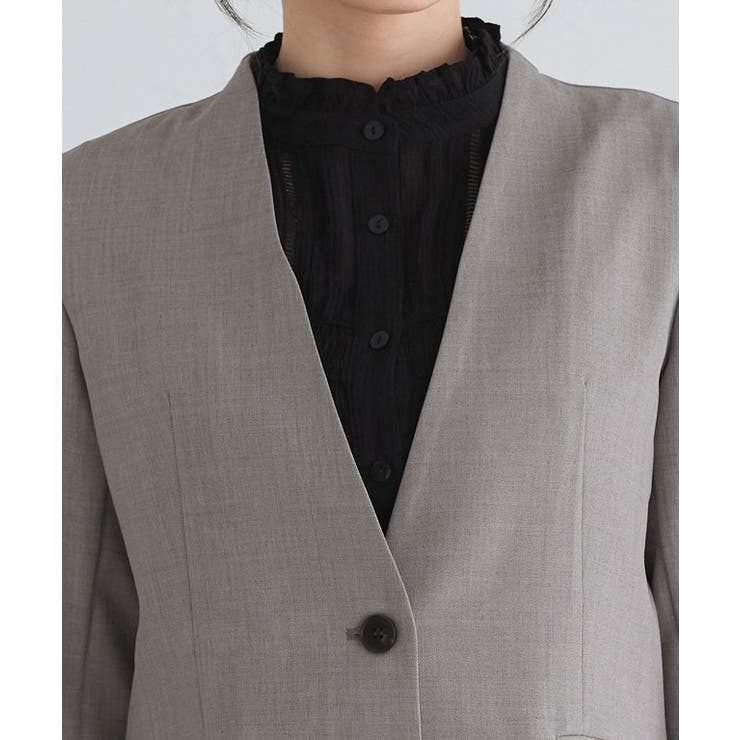 選べる接触冷感リネンライクジャケット テーラード きちんと感 | Pierrot | 詳細画像14 