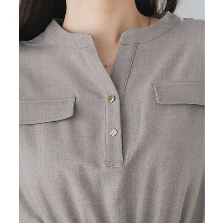 接触冷感リネンライクワンピース 着心地 暑い季節 | Pierrot | 詳細画像7 