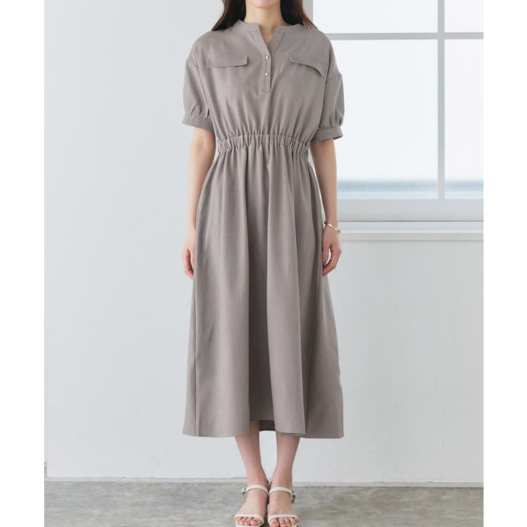 接触冷感リネンライクワンピース 着心地 暑い季節 | Pierrot | 詳細画像12 