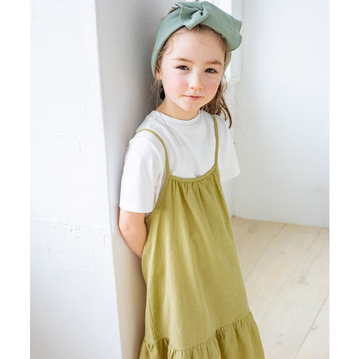 kids インナーセットフリルキャミワンピース キャミワンピース