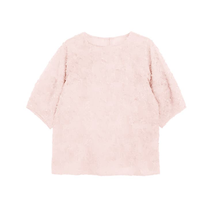 ライトピンク | NHK「あさイチ」紹介 フリンジフラワージャカードトップス ジャカード | Pierrot