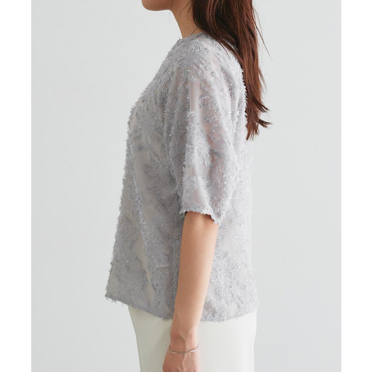 NHK「あさイチ」紹介 フリンジフラワージャカードトップス ジャカード | Pierrot | 詳細画像8 